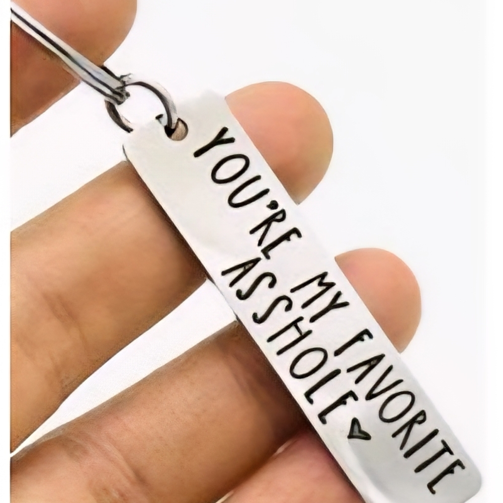 Engraved Silver Keychain